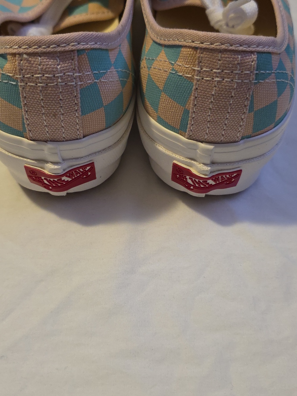 Vans Sepia Rose Pink And Teal Blue Womens Size 8 - Picture 4 of 9